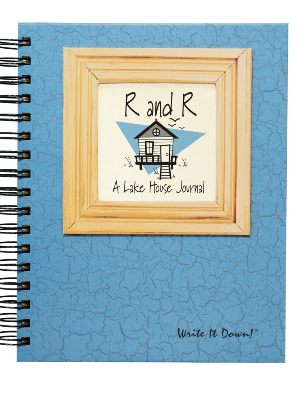 R and R Lake House Journal - Blue Spiral Notebook. NEW!